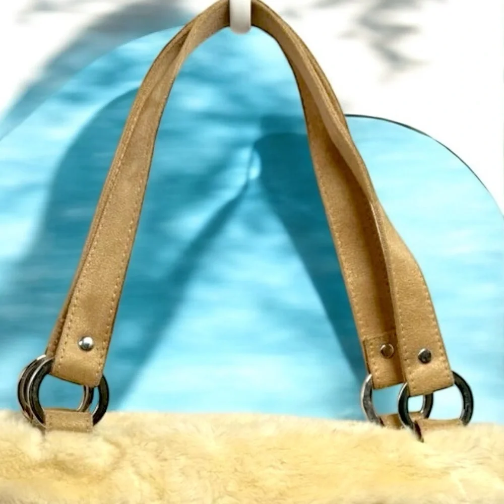Bath & Body Works Faux Suede & Fur Shoulder Bag